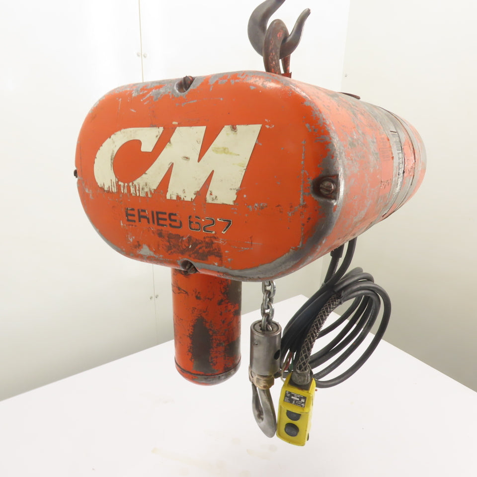 CM Model L 1 Ton 2000LB Electric Chain Hoist 240/480V 3Ph 15' Lift 16FPM