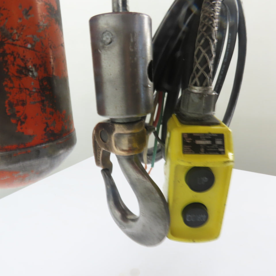 CM Model L 1 Ton 2000LB Electric Chain Hoist 240/480V 3Ph 15' Lift 16FPM