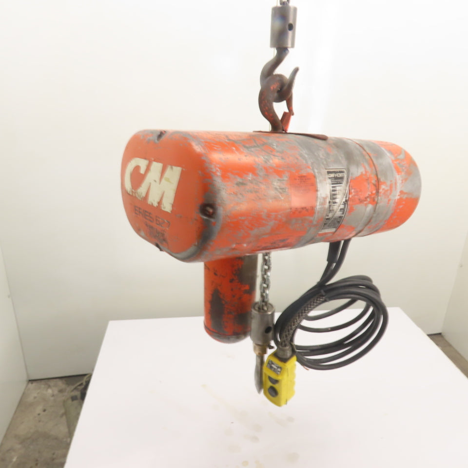 CM Model L 1 Ton 2000LB Electric Chain Hoist 240/480V 3Ph 15' Lift 16FPM