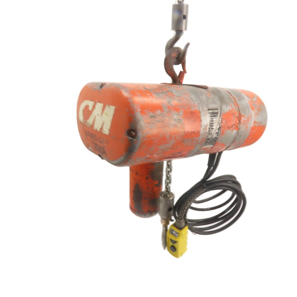 CM Model L 1 Ton 2000LB Electric Chain Hoist 240/480V 3Ph 15' Lift 16FPM