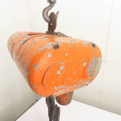 CM Lodestar 1 Ton 2000LB Electric Chain Hoist 10' Lift 240/480V 3Ph 16FPM