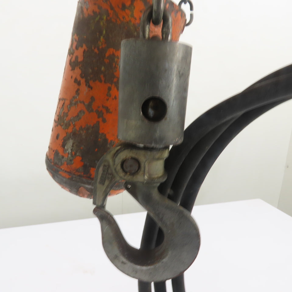 CM Lodestar 1 Ton 2000LB Electric Chain Hoist 10' Lift 240/480V 3Ph 16FPM