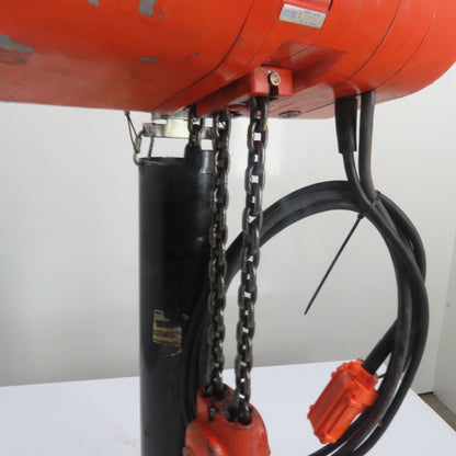 CM Lodestar Model RR 2Ton 4000LB Electric Chain Hoist 15'Lift 16FPM 440-480V 3Ph