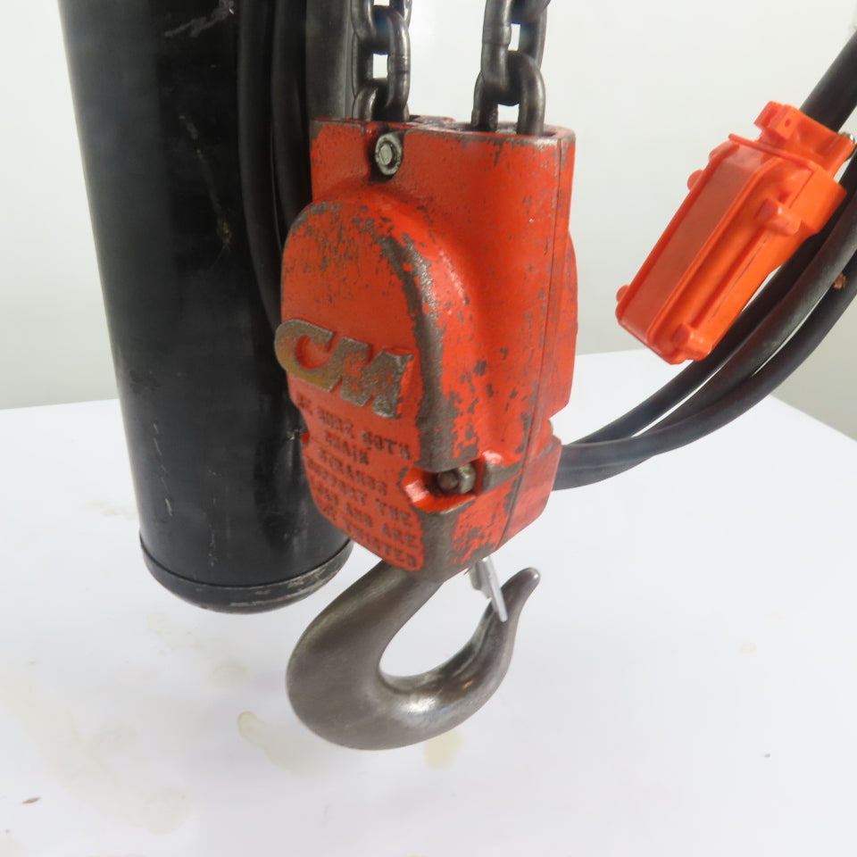 CM Lodestar Model RR 2Ton 4000LB Electric Chain Hoist 15'Lift 16FPM 440-480V 3Ph