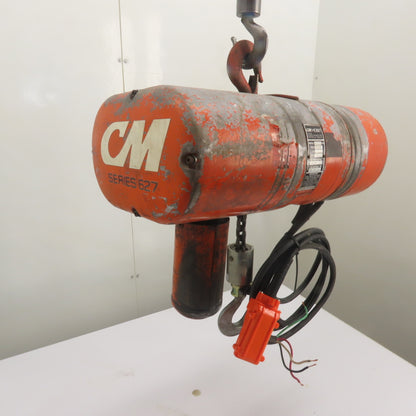 CM Model L 1 Ton 2000LB Electric Chain Hoist 10' Lift 240/480V 3Ph 16FPM
