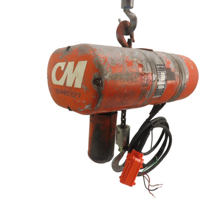 CM Model L 1 Ton 2000LB Electric Chain Hoist 10' Lift 240/480V 3Ph 16FPM