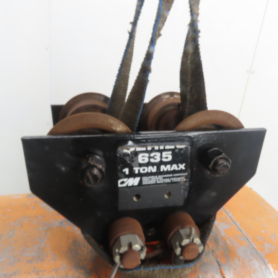 CM Model L 1 Ton 2000LB Electric Chain Hoist 240/480V 3Ph 10' Lift 16FPM