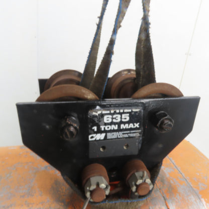 CM Model L 1 Ton 2000LB Electric Chain Hoist 240/480V 3Ph 10' Lift 16FPM