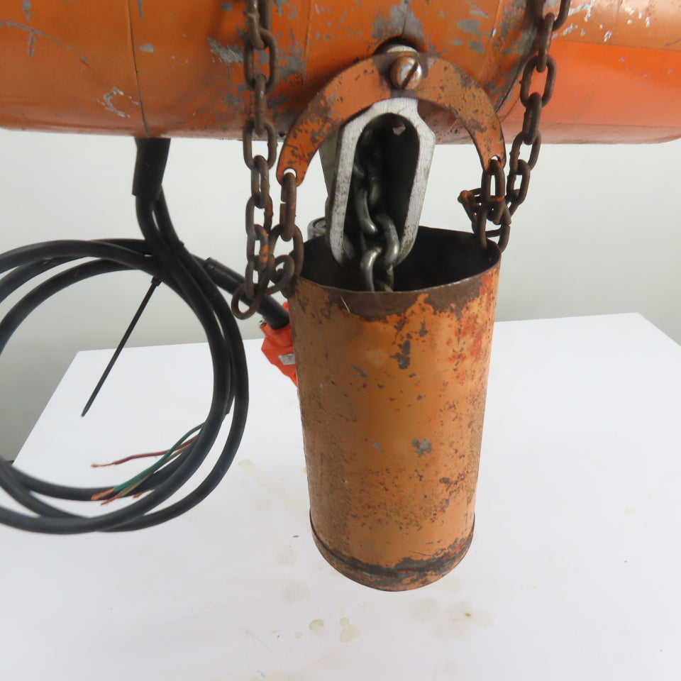 CM Model L 1 Ton 2000LB Electric Chain Hoist 240/480V 3Ph 10' Lift 16FPM