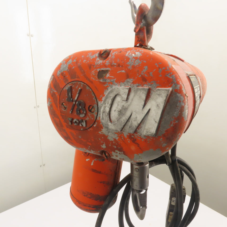 CM Lodestar Model A 1/8Ton 250LB Electric Chain Hoist 240/480V 3Ph 10'Lift 32FPM