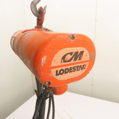 CM Lodestar Model A 1/8Ton 250LB Electric Chain Hoist 240/480V 3Ph 10'Lift 32FPM
