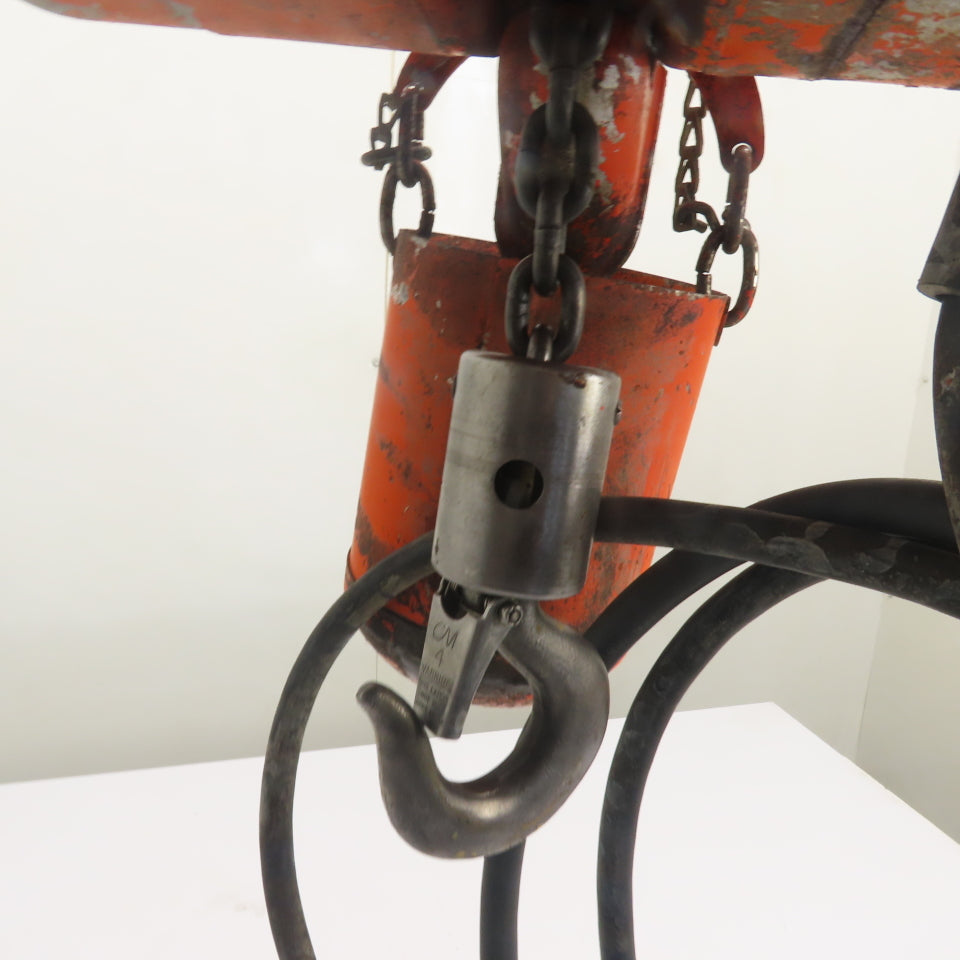 CM Lodestar Model A 1/8Ton 250LB Electric Chain Hoist 240/480V 3Ph 10'Lift 32FPM