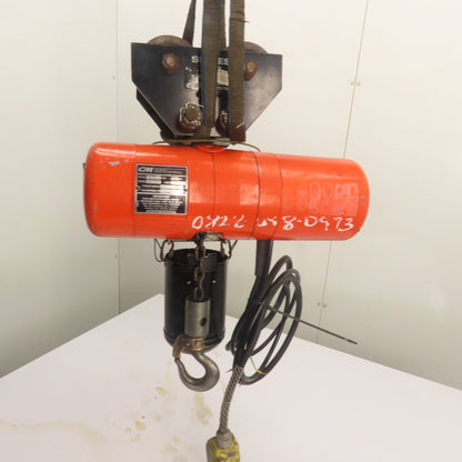 CM Lodestar Model B 1/4Ton 500LB Electric Chain Hoist 3Ph 240/480V 10'Lift 16FPM