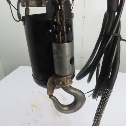 CM Lodestar Model B 1/4Ton 500LB Electric Chain Hoist 3Ph 240/480V 10'Lift 16FPM