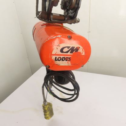 CM Lodestar Model B 1/4Ton 500LB Electric Chain Hoist 3Ph 240/480V 10'Lift 16FPM