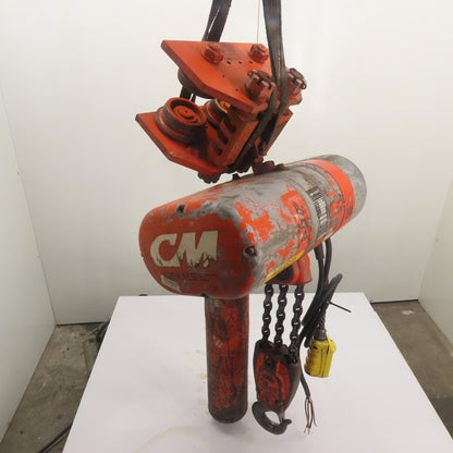 CM Model RT 3 Ton 6000LB Electric Chain Hoist 10' Lift 3Ph 220/460V 5.5FPM