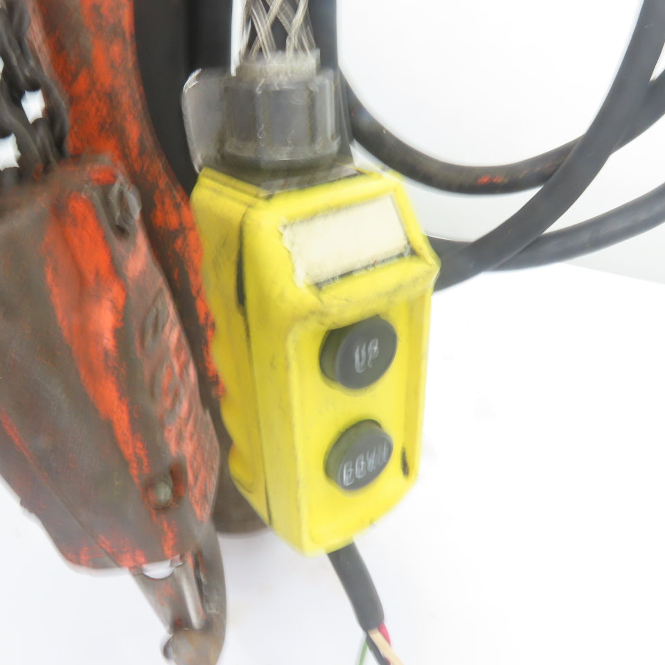 CM Model RT 3 Ton 6000LB Electric Chain Hoist 10' Lift 3Ph 220/460V 5.5FPM