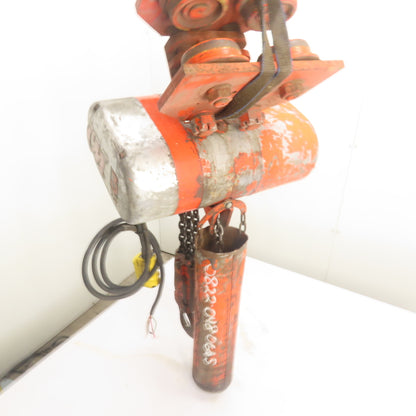CM Model RT 3 Ton 6000LB Electric Chain Hoist 10' Lift 3Ph 220/460V 5.5FPM