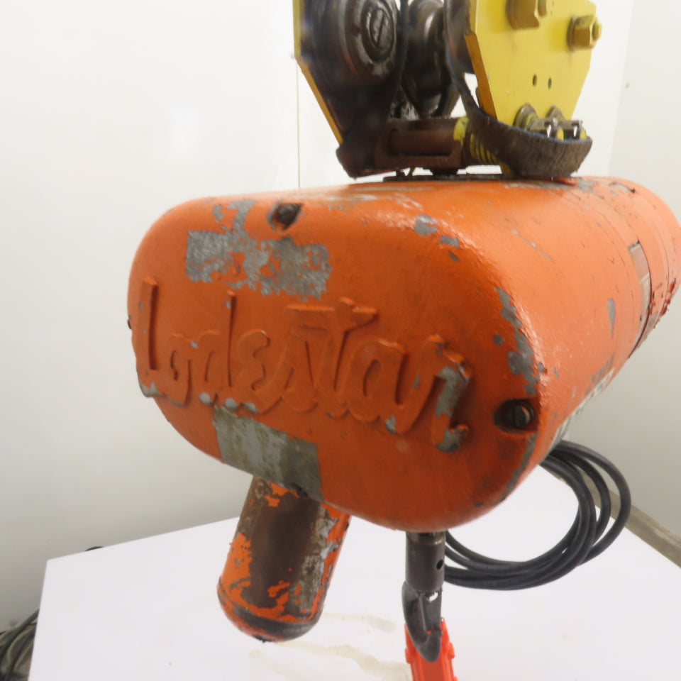 CM Lodestar Model L 1 Ton 2000LB Electric Chain Hoist 3Ph 440-480V 10'Lift 16FPM