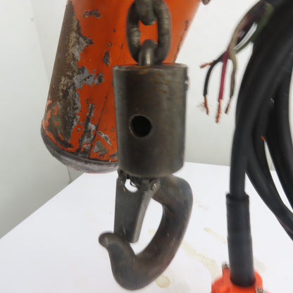 CM Lodestar Model L 1 Ton 2000LB Electric Chain Hoist 3Ph 440-480V 10'Lift 16FPM