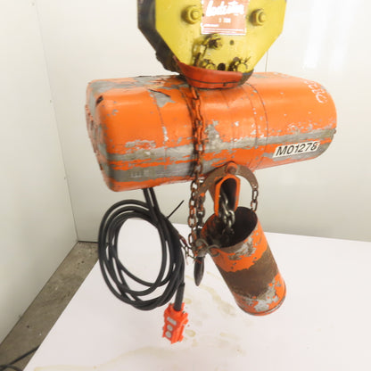 CM Lodestar Model L 1 Ton 2000LB Electric Chain Hoist 3Ph 440-480V 10'Lift 16FPM