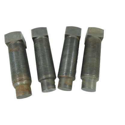 1-1/4"-12 x 4" Square Head Full Dog Point Jack Bolt Lot Of 4