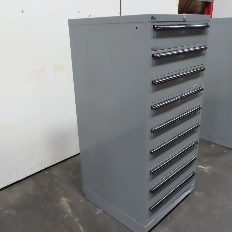 Lista 9 Drawer Industrial Tool Small Parts Storage Cabinet 28" x 28" x 60"