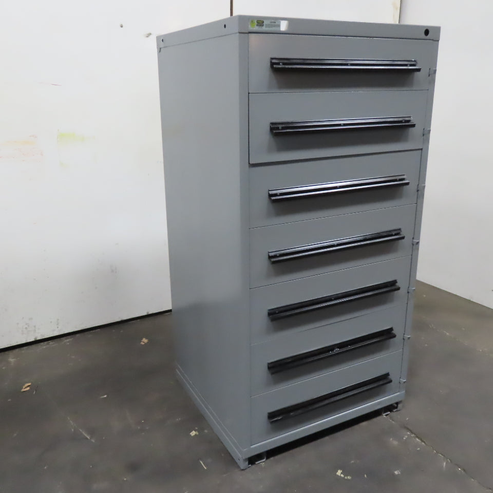 Stanley Vidmar 7 Drawer Tool Small Parts Storage Cabinet 30" x 28" x 59"