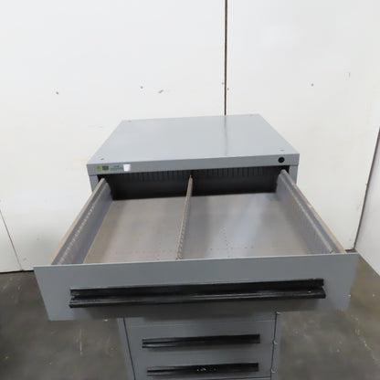 Stanley Vidmar 7 Drawer Tool Small Parts Storage Cabinet 30" x 28" x 59"