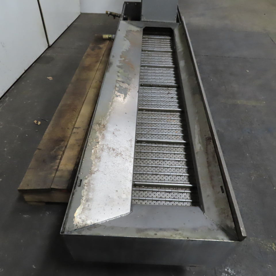 Turbo 6475-8362 Incline Chip Conveyor 1-3FPM 115V 1Ph 1/4H 10" x 113" Long