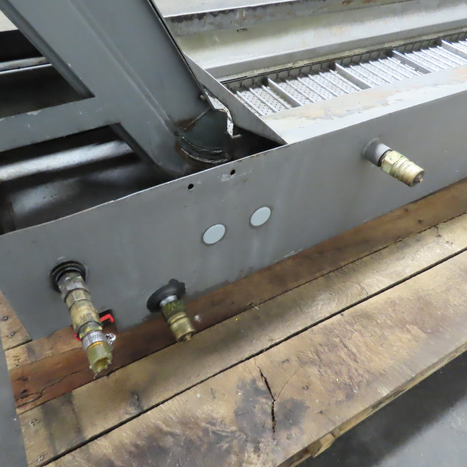 Turbo 6475-8362 Incline Chip Conveyor 1-3FPM 115V 1Ph 1/4H 10" x 113" Long