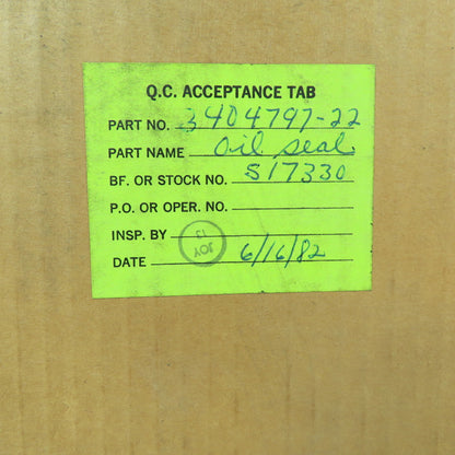 3404797-22 Aluminum Split Labyrinth Oil Seal Ring
