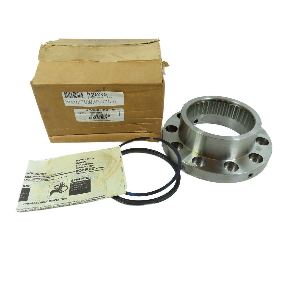 Kop-Flex 1967025 2W SB SLEEVE Shrouded Bolt Gear Coupling Sleeve Assembly