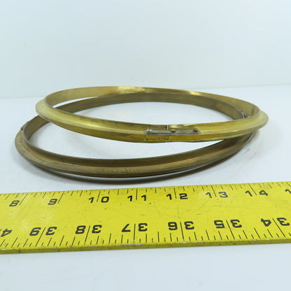 General Electric 34A77042-5 Split Brass Oil Ring Lot Of 2