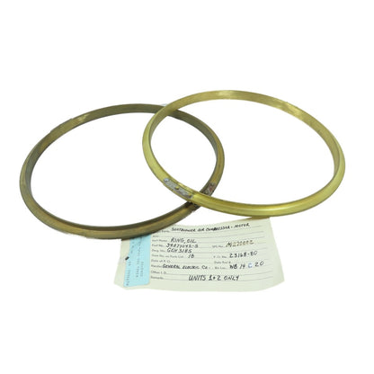 General Electric 34A77042-5 Split Brass Oil Ring Lot Of 2