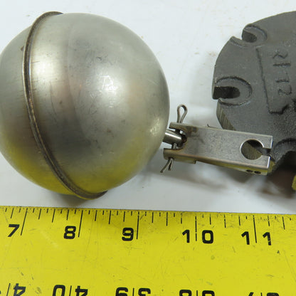 Clark-Reliance 539 3" 300# Float Trap Cover Assembly w/ Stainless Float Ball