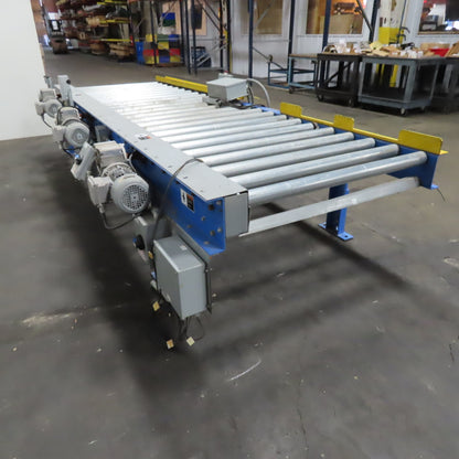 Industrial Kinetics 3 Zone Power Roller Conveyor 230/460V 1Hp 48" x 120" 14.5FPM