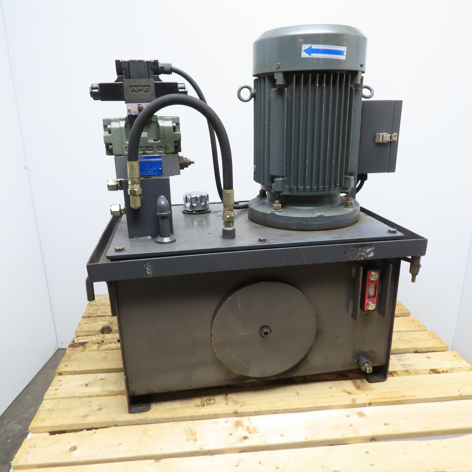 Otis Elevator KMBO8HK1F 16 Gal Hydraulic Power Unit 5.5kW 220/380V 3Ph 1750RPM