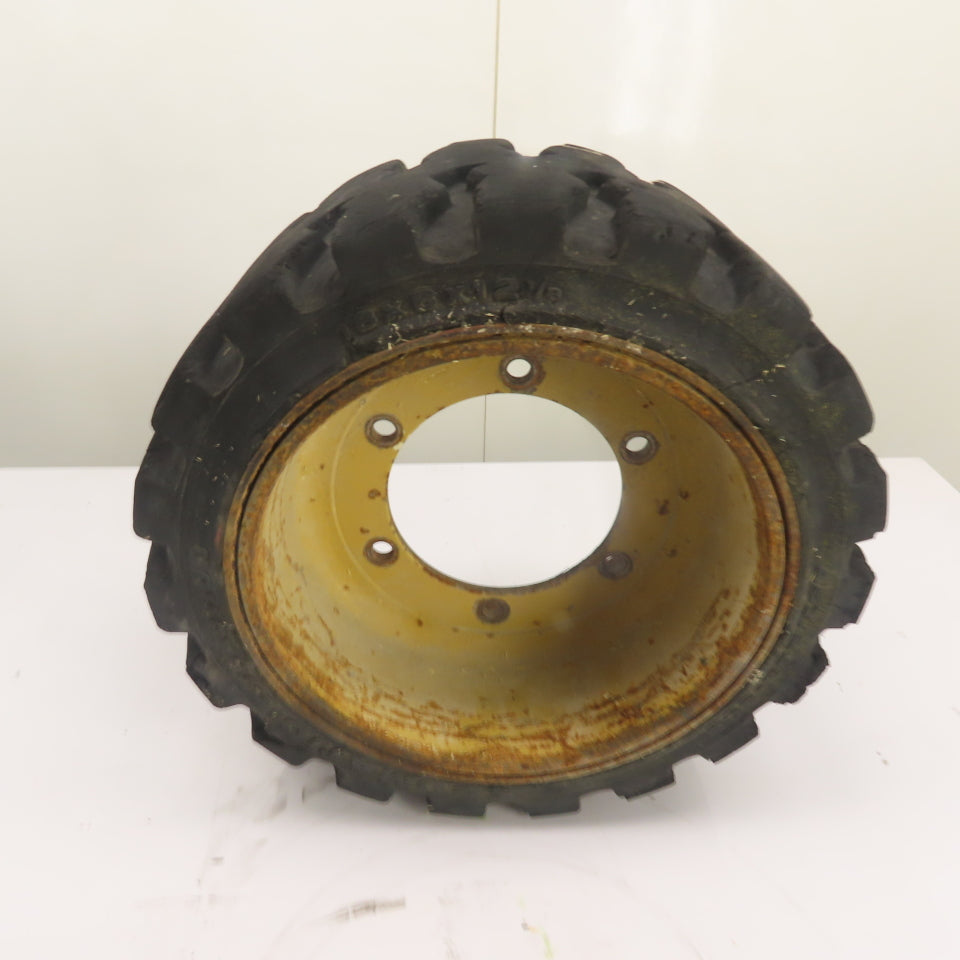 10x16.5 Solid Forklift Tire & Wheel 6-Lug