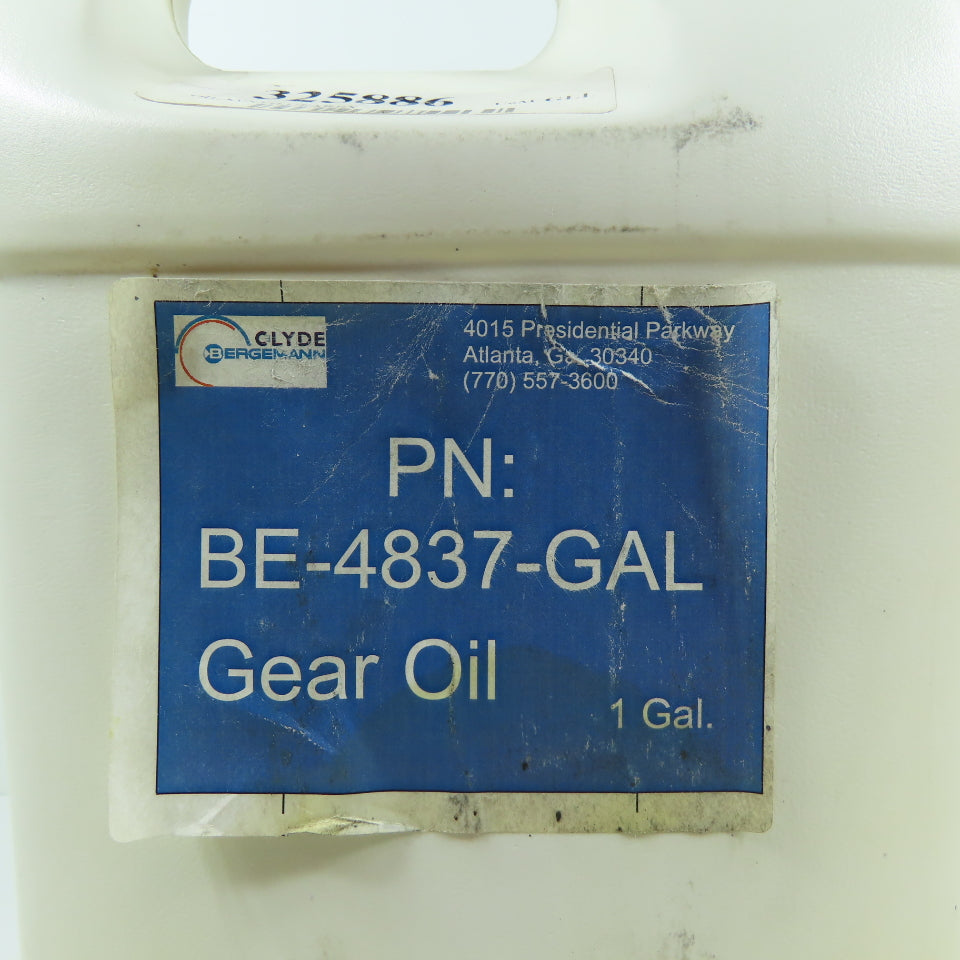 Clyde Bergemann BE-4837-GAL Synthetic Gearbox Oil 1 Gallon
