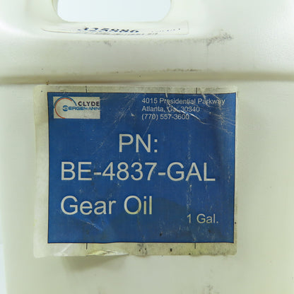 Clyde Bergemann BE-4837-GAL Synthetic Gearbox Oil 1 Gallon
