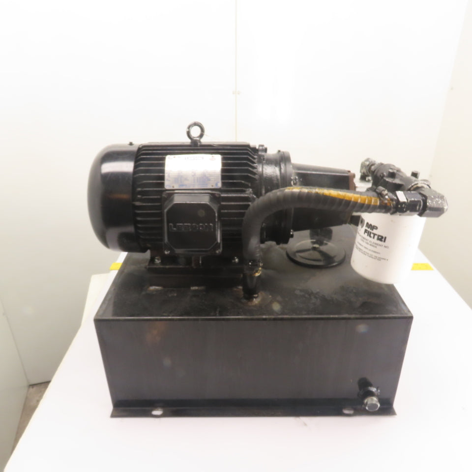 Honor 2GG9U22R 10HP 24 Gallon Hydraulic Power Unit 230/460V 3Ph