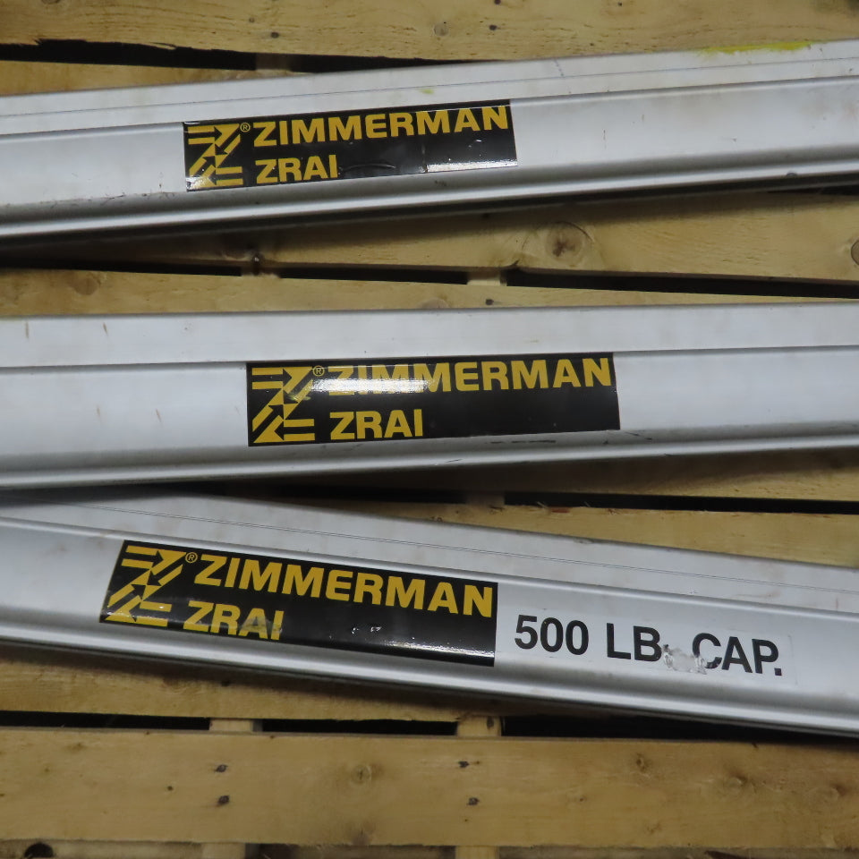 Zimmerman ZRA1 500LB Ceiling Hung Bridge Crane Monorail Rail 48" Travel