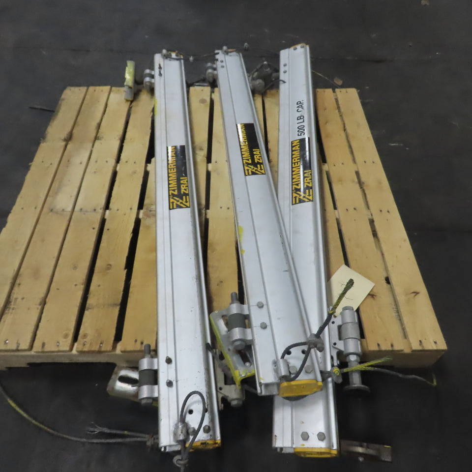 Zimmerman ZRA1 500LB Ceiling Hung Bridge Crane Monorail Rail 48" Travel