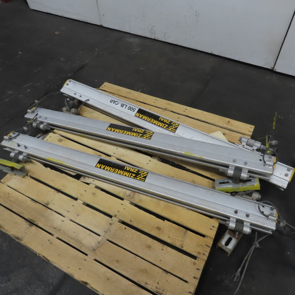 Zimmerman ZRA1 500LB Ceiling Hung Bridge Crane Monorail Rail 48