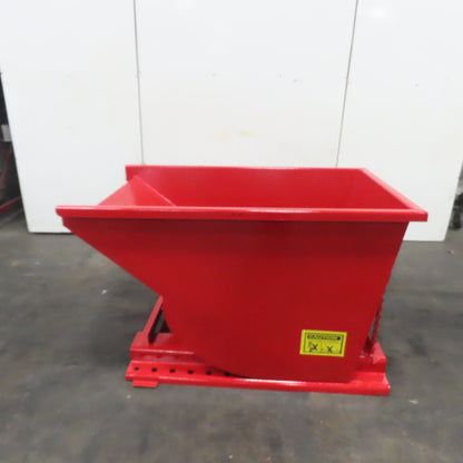 1 Cu Yard Self Dumping Trash Scrap Hopper 58" x 36" x 32" Inside