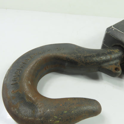 2 Ton 4000LB Hoist Bottom Hook Block Assembly Double Reeved