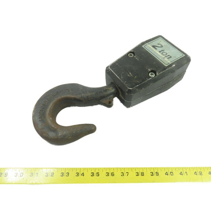 2 Ton 4000LB Hoist Bottom Hook Block Assembly Double Reeved