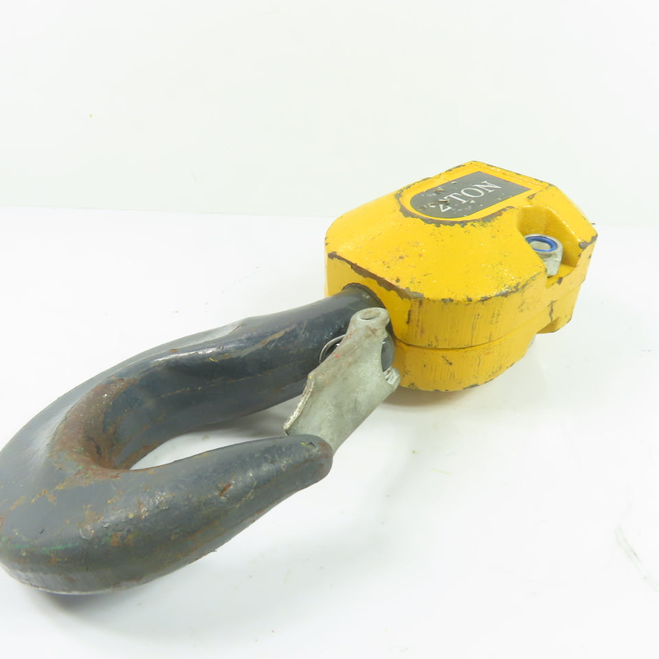 2 Ton Swivel Hoist Bottom Hook Block Assembly Single Reeve Chain