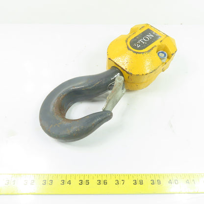 2 Ton Swivel Hoist Bottom Hook Block Assembly Single Reeve Chain